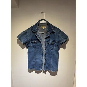 Denim Deluxe Girl DG Girls Jacket Size Small Y2K Jean Rare